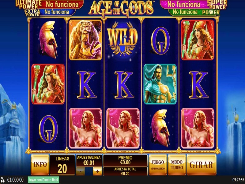 Características de Age of the Gods en el casino Winner