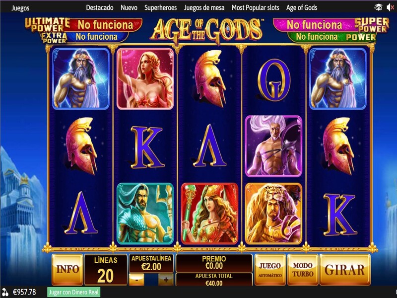 Cómo jugar Age of the Gods en casino Winner