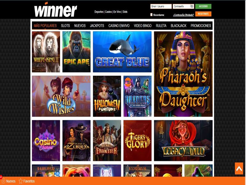 Casino en línea y apuestas Winner