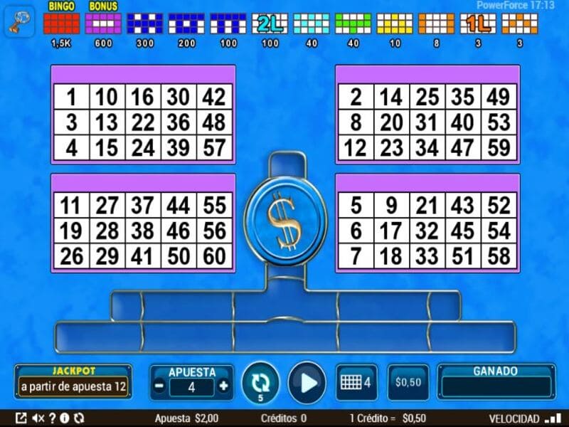 Regras do jogo Power Mania Bingo
