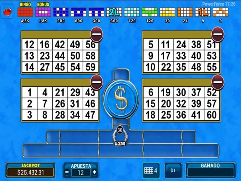 Recursos do Power Mania Bingo